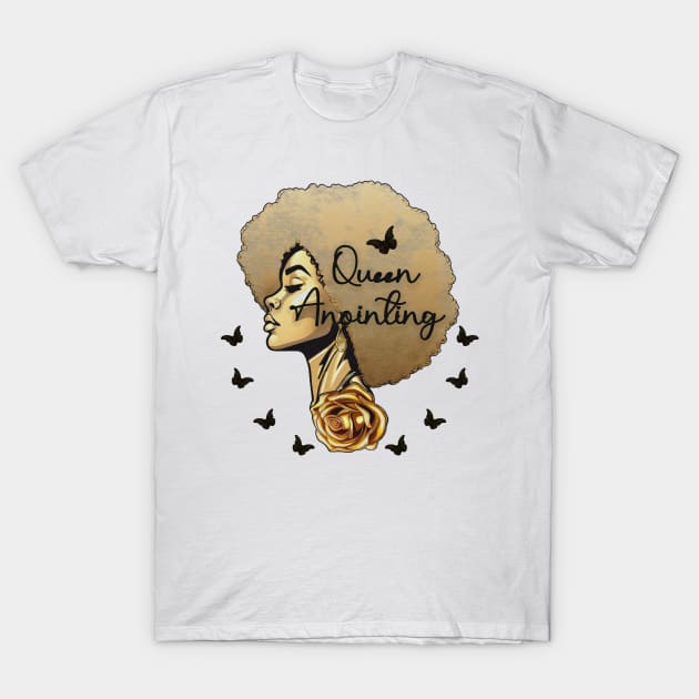 Gold Goddess Queen Esther Anointing High Favor T-Shirt by Angelic Gangster